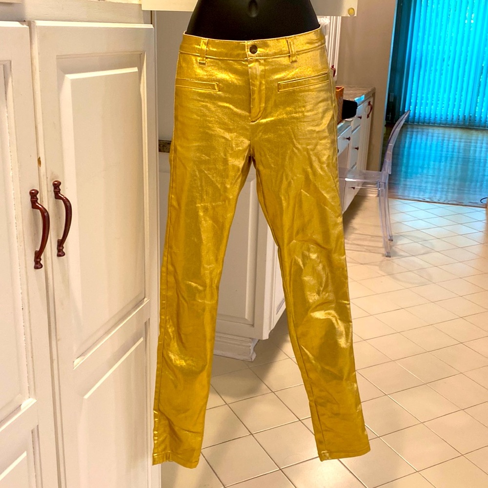ZARA stretchy GOLDEN Pants